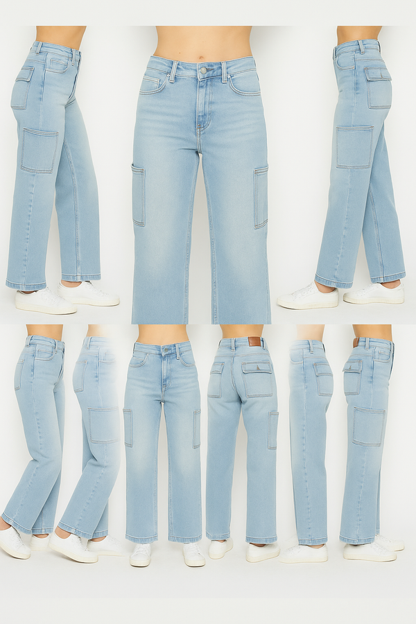 Upgrade Your Denim Game with Judy Blue’s High Waist Straight Cargo Jeans