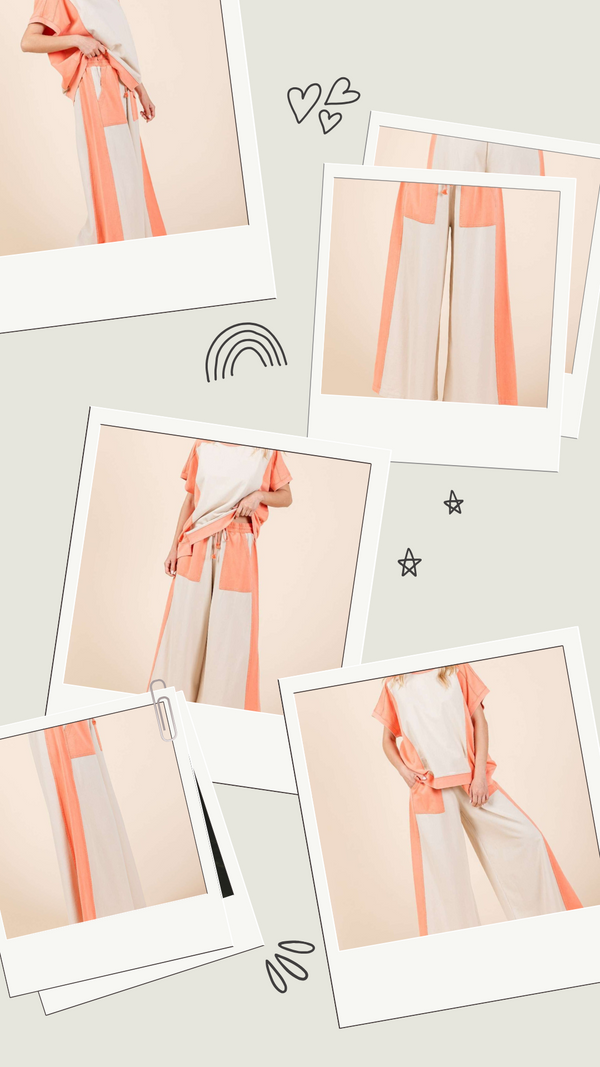 Color Your World: Why Mittoshop’s Color Block Wide Leg Pants Are a Must-Have