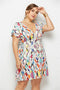 v neck boho dress