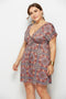 printed mini dress