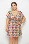short sleeve midi dress