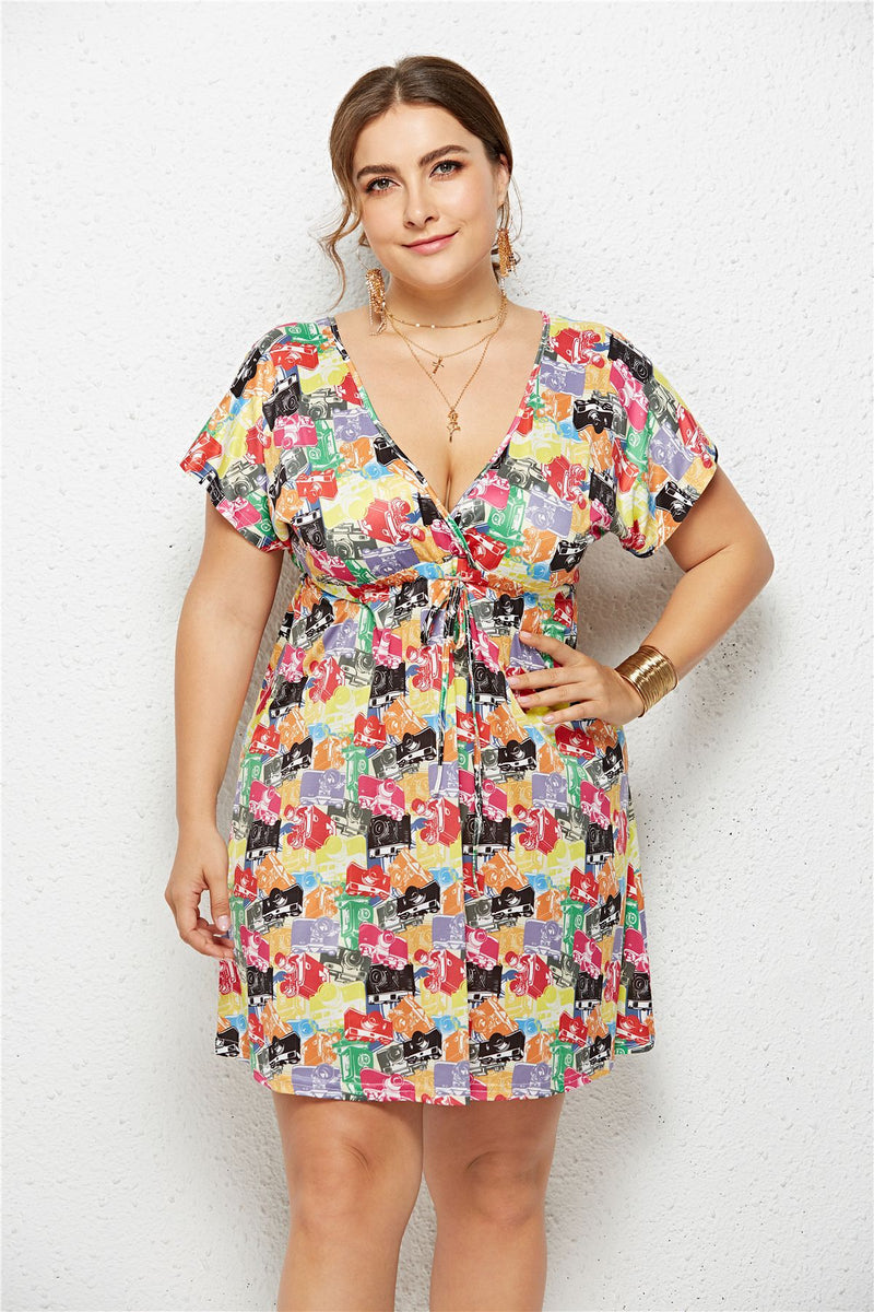 short sleeve midi dress