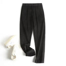 Straight Fine Corduroy Trousers Cigarette Pants