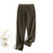 Straight Fine Corduroy Trousers Cigarette Pants