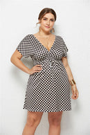 drawstring floral dress