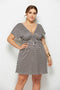 drawstring floral dress