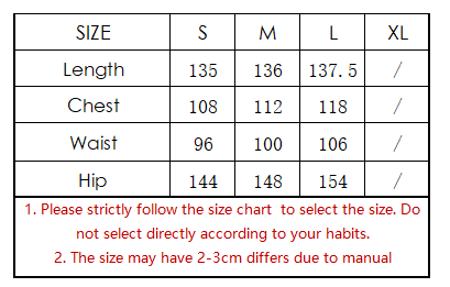 size chart for printed maxi dress