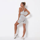 Dinazah Women Knitted Sports Bra Suit