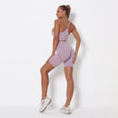 Dinazah Women Knitted Sports Bra Suit