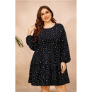 Plus Size Casual High Waist Party Dress