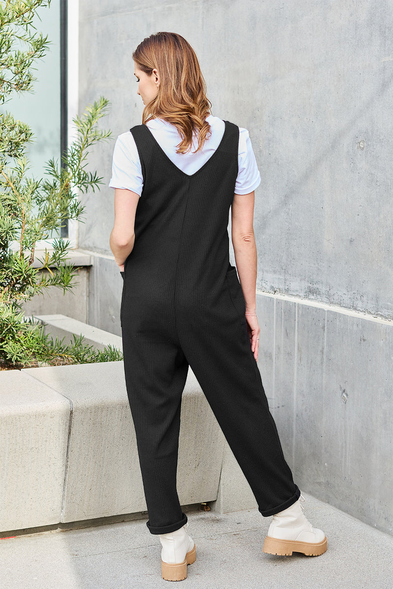 Double Take Sleeveless Jumpsuit | Full-Size Straight-Leg Chic Style