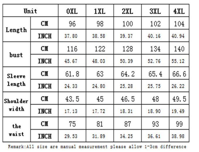 size chart for plus size dress