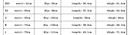 size chart for slim denim shorts