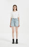 loose denim shorts