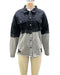 Gradient Loose Hole Jacket Denim