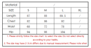 size chart for maxi dress