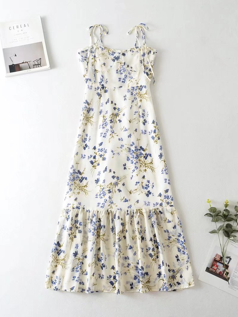 floral chiffon dress