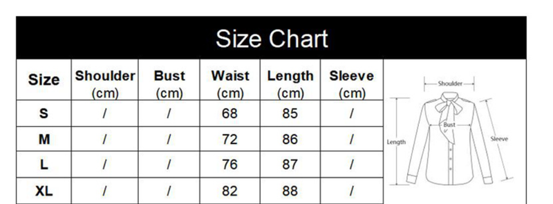 size chart for chiffon floral dress
