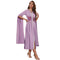 long sleeve dress purple