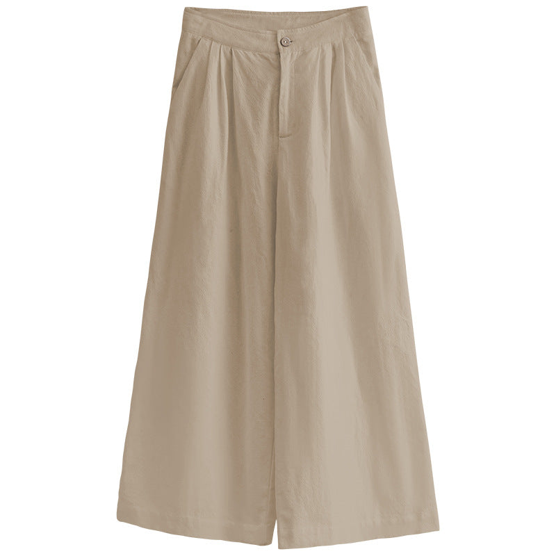 Korean Style Straight Cropped Pants