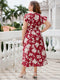 short sleeve floral dress