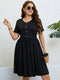 casual black midi dress