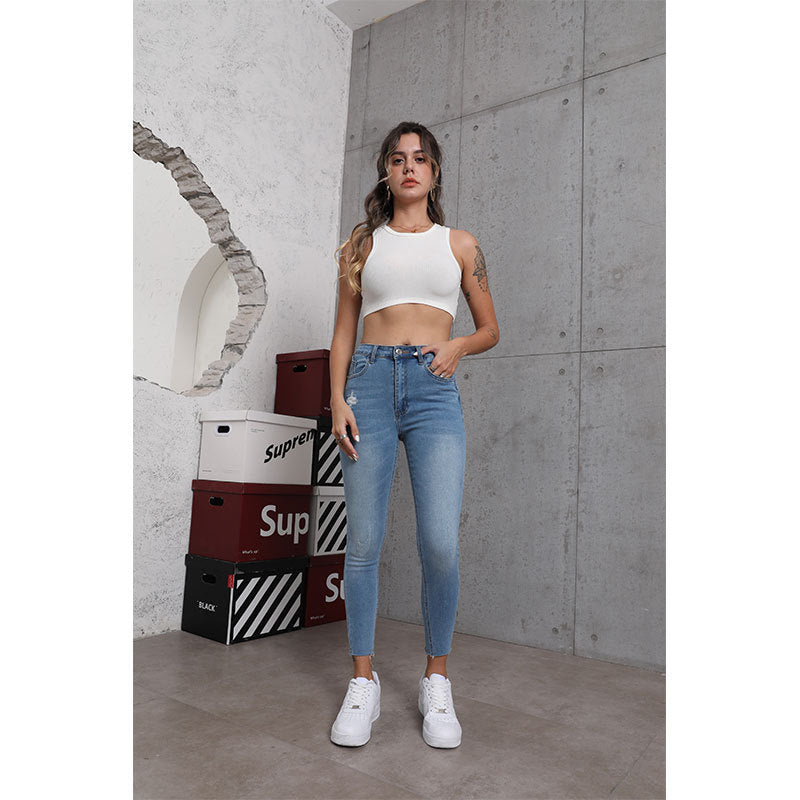 slim fit denim jeans