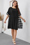 black plus size dress
