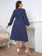 stripped loose dress