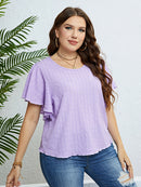 plus size crew neck top