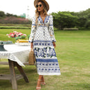 Summer Plus Size Women Bohemian Maxi Dress
