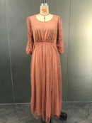 polka dot maxi dress for women