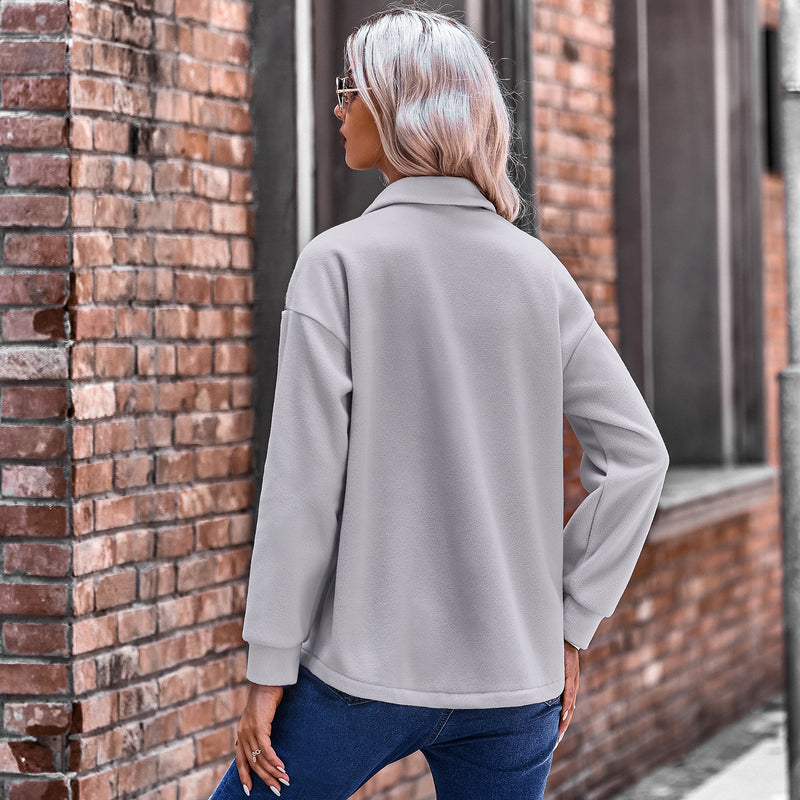 Stitched Baggy Casual Shacket Coat