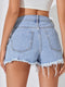 outfit with denim shorts