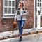 Stitched Baggy Casual Shacket Coat