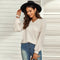 Jacquard V Neck Thin Top Sweater
