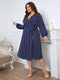 long sleeve midi dress