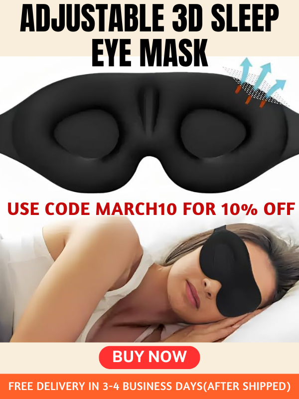 adjustable 3d sleep eye mask