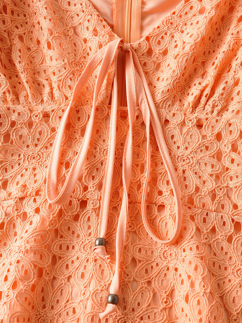 ruffle hem mini dress