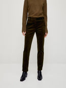 Straight Fine Corduroy Trousers Cigarette Pants