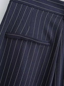 Casual Striped Office Trousers