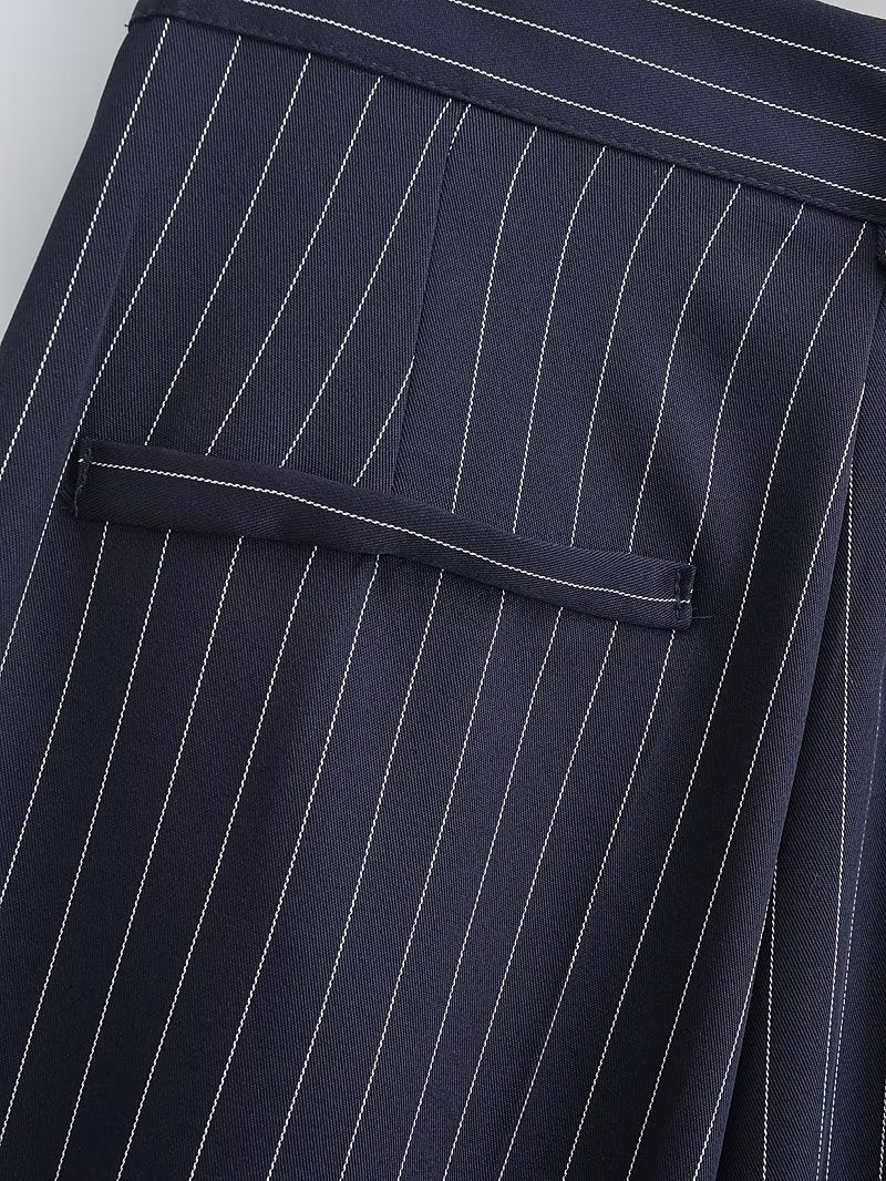 Casual Striped Office Trousers