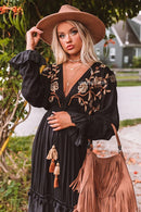 boho tassle maxi dress