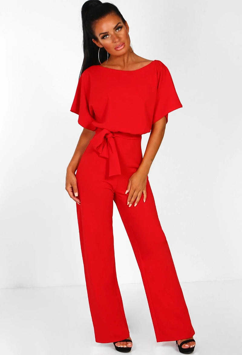 short sleeved jumpsuit