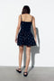 French Fitted Waist Sleeveless Mini Dress