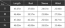 size chart for midi dress