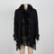 fur collar cardigan