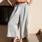 Elastic Waist and Casual Drooping Pants