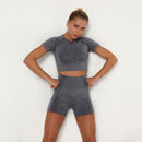 Dinazah Women Short Sleeve Fitness Suit