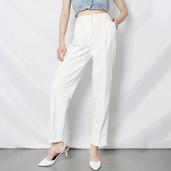 Solid Color All Matching Womens Baggy Pants